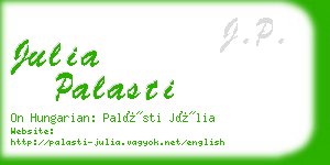 julia palasti business card